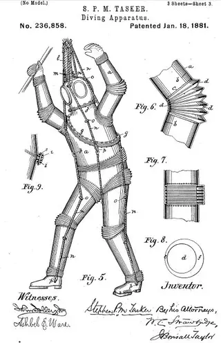 Diving Suite Patent Drawing